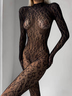 Leopar Vücut Çorabı